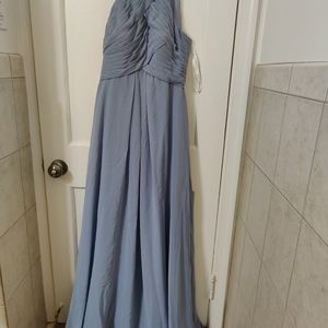 Azazie Dusty Blue Ginger